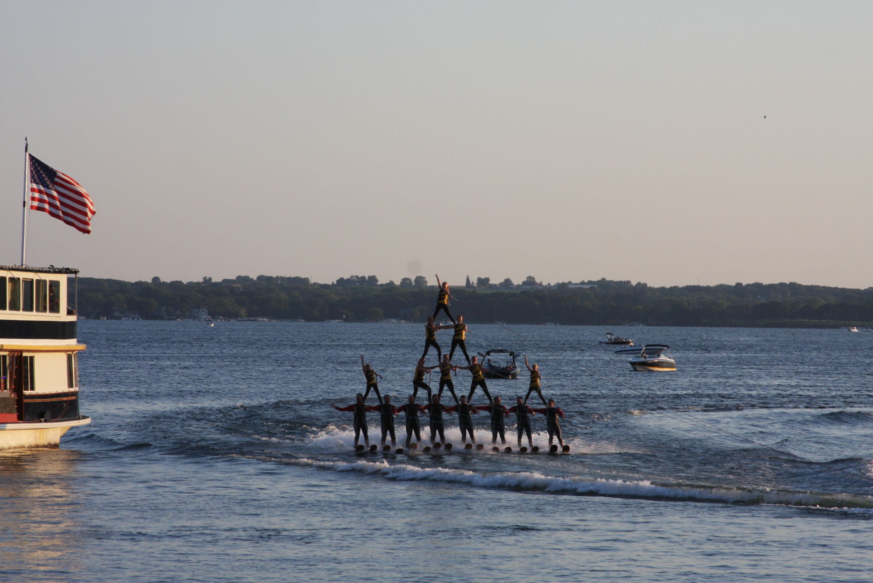 Lake Geneva Venetian Night water ski show